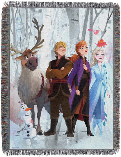 Disney Frozen, Woven Tapestry Throw Blanket, Multi Color, 1 Count
