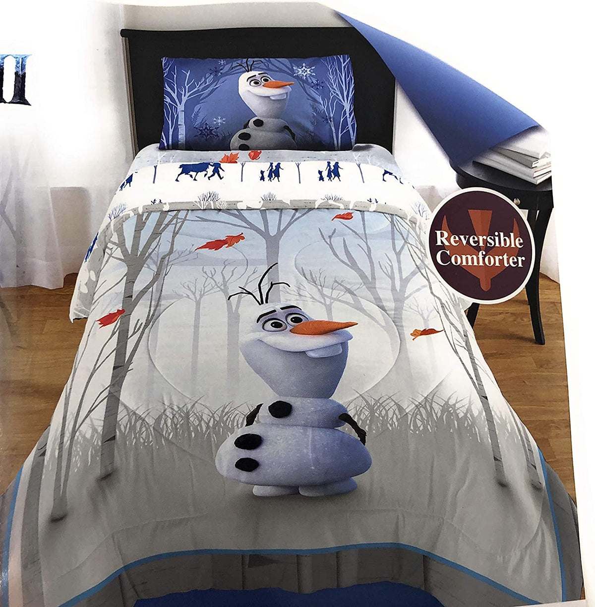 Disney’s Frozen 2 Olaf’s Journey Twin/Full 2 Piece Reverible Comforter Set