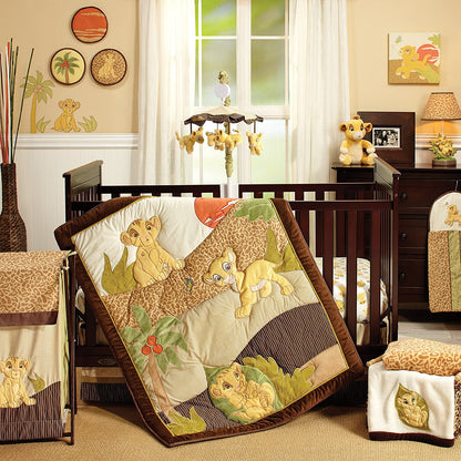 Disney Lion King Simba's Wild Adventure 2 Piece Canvas Wall Decor, Brown, Orange, Sage, Ivory