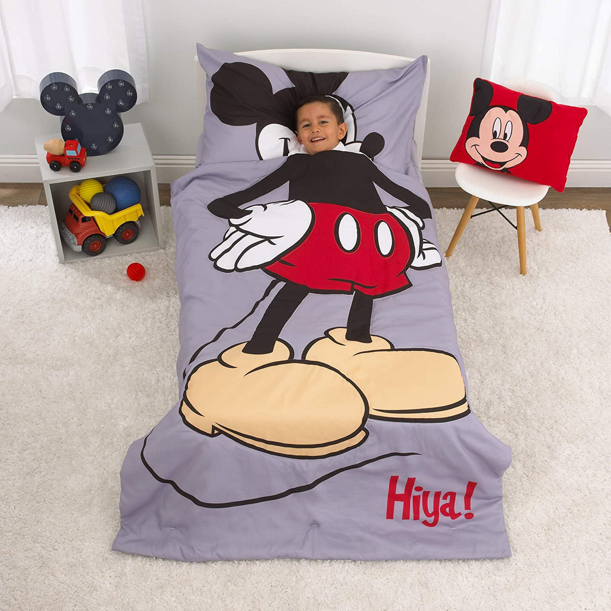 Disney Mickey Mouse 4 Piece Toddler Bedding Set