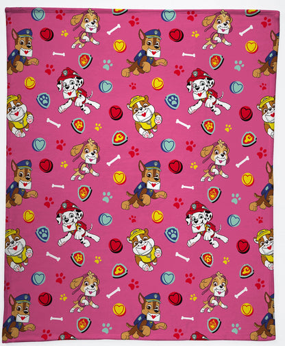 Franco Kids Paw Patrol Girls Plush Throw Blanket, Pink 50 in x 70 in