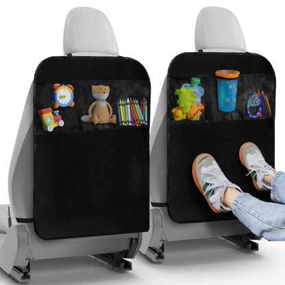 Todays Kids 2 Pack Kick Mats Back Seat Protector - Backseat Car Organizer for Kids, Car Storage Organizer, Back Seat Cars Organizers, Cars Organizers Backs Seats, Travel Accessories