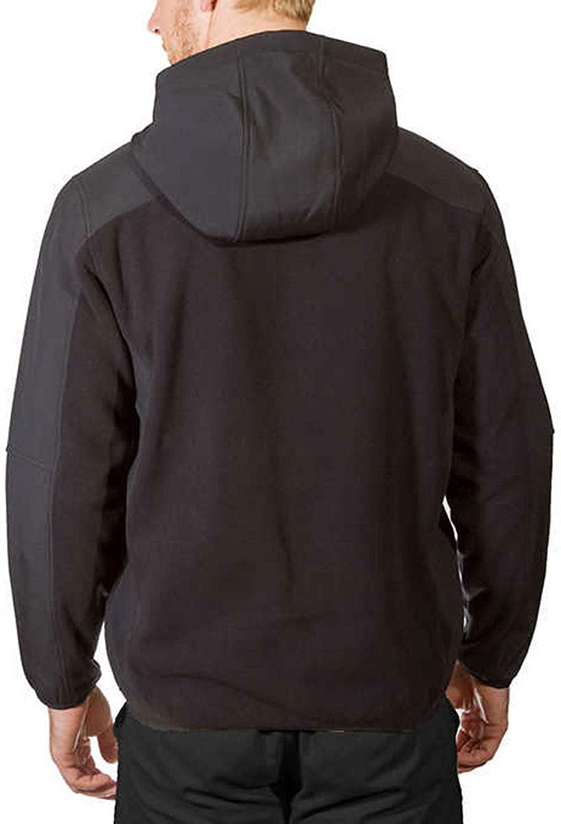 Reebok Men's Mixed Media Softshell Jacket (XL, Black)