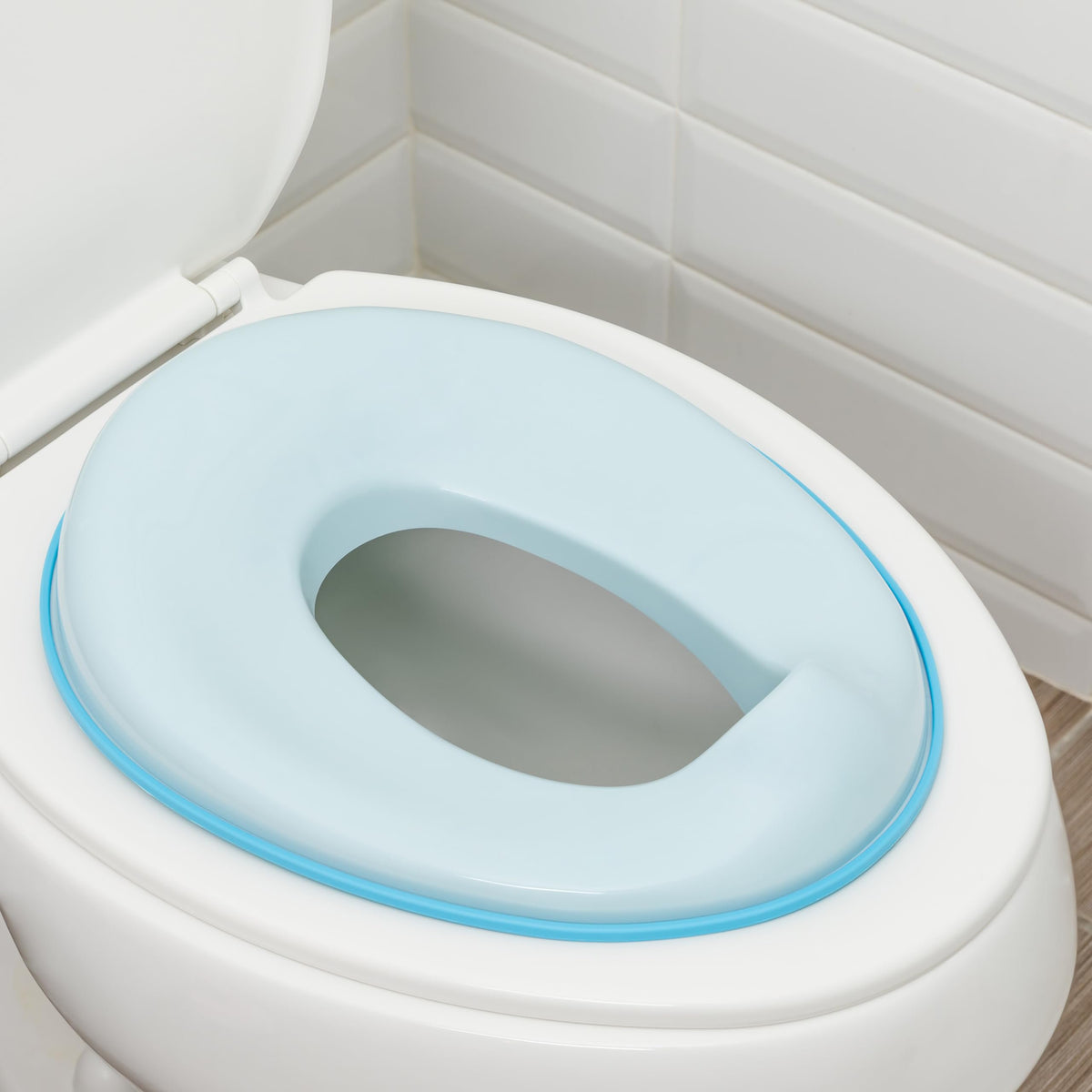 Todays Kids Toddler Potty Training Seat - Toddler Toilet Seat Attachment for Boys & Girls w/Splash Guard, Non-Slip Grip for Secure Fit, Fits Standard Round & Oval Toilets, Storage Hook Included