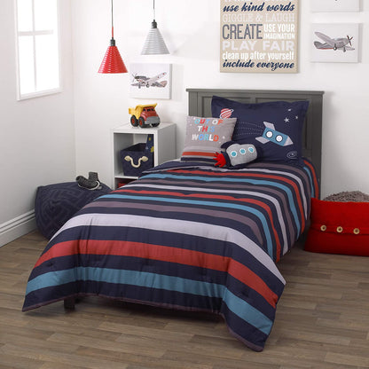 Everything Kids Bedding Super Soft Microfiber Comforter & Sham Set, Twin Size 68" x 88"