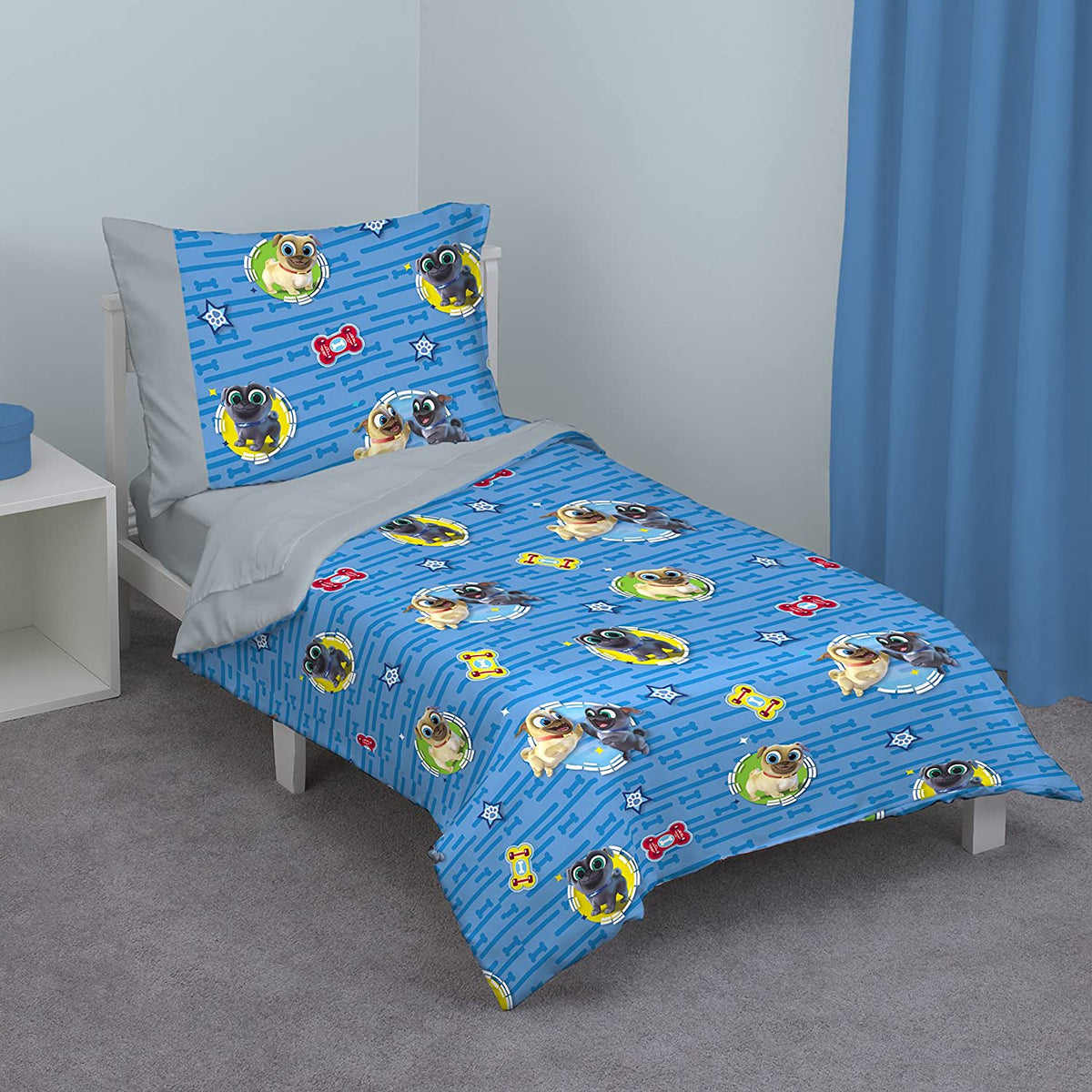 Disney Puppy Dog Pals 4 Piece Toddler Bedding Set