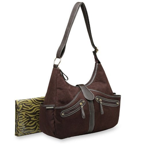 Carter's Out N About Hobo Style Diaper Bag in a Faux Suede Brown New