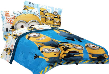 Despicable Me "Testing 123" 3 Piece Cotton Rich Sheet Set twin