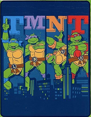 Northwest Enterprises Teenage Mutant Ninja Turtles Silk Touch Throw - 40" by 50" - Cowabunga City Ninja!