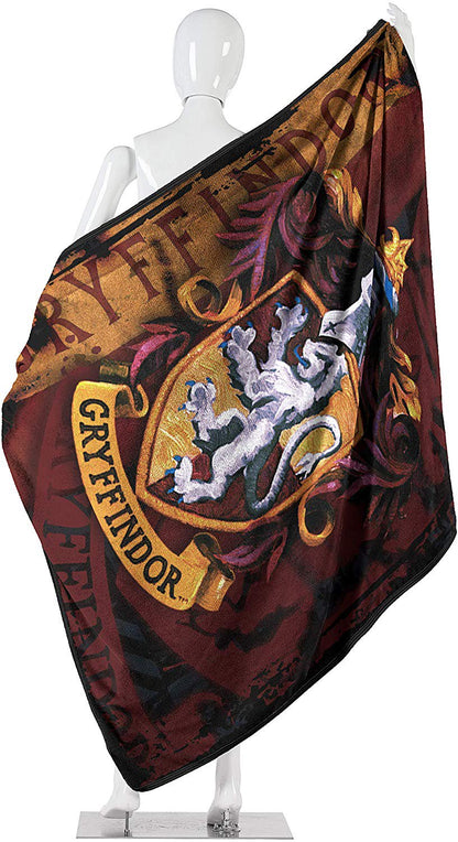 Harry Potter, "Battle Flag" Micro Raschel Throw Blanket, 46" x 60", Multi Color