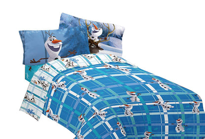Disney Frozen Olaf Build a Snowman 72" x 86" Microfiber Comforter Twin/Full