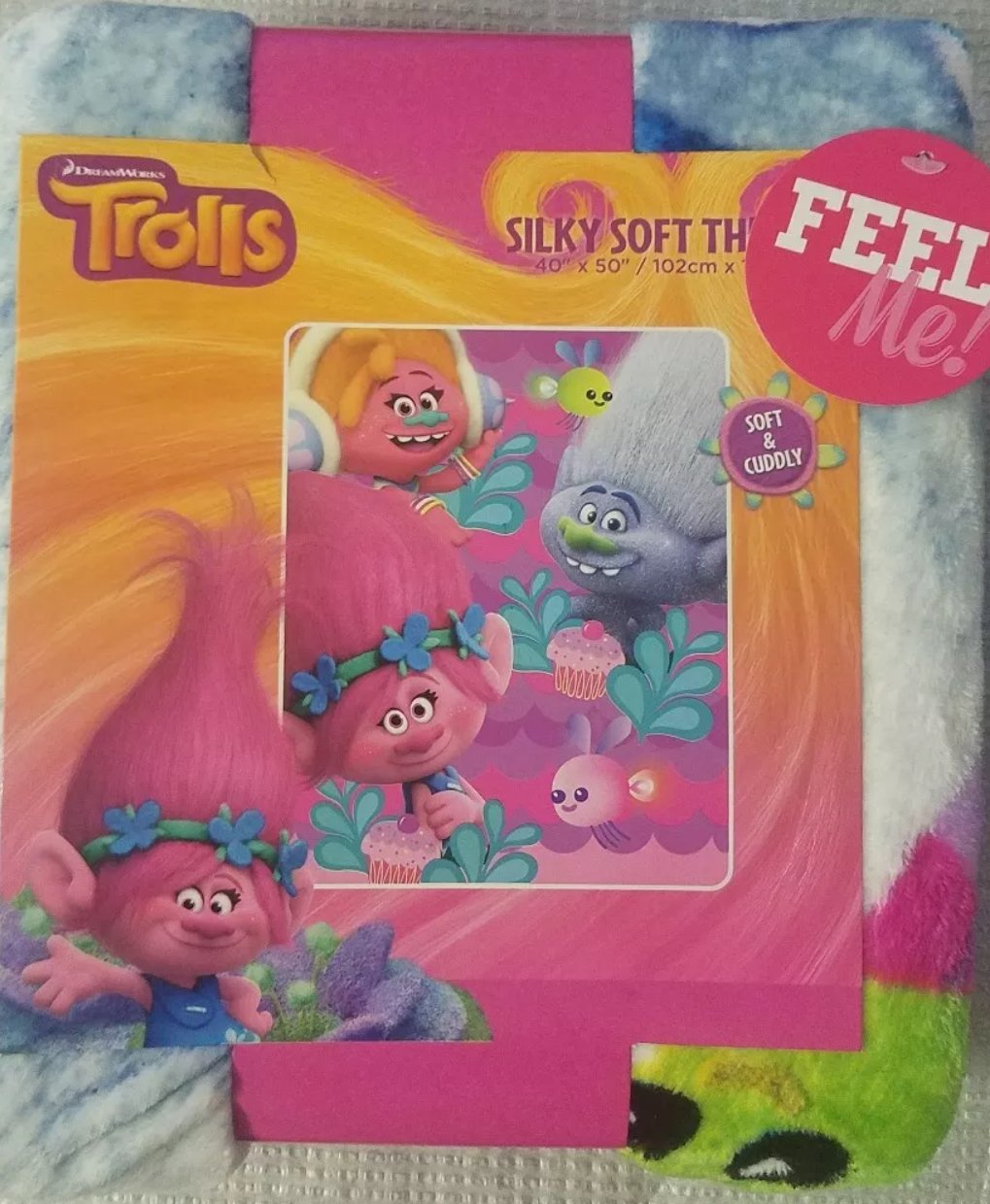 DreamWorks Trolls "Sugar Overload" 40" x 50" Silk Touch Throw