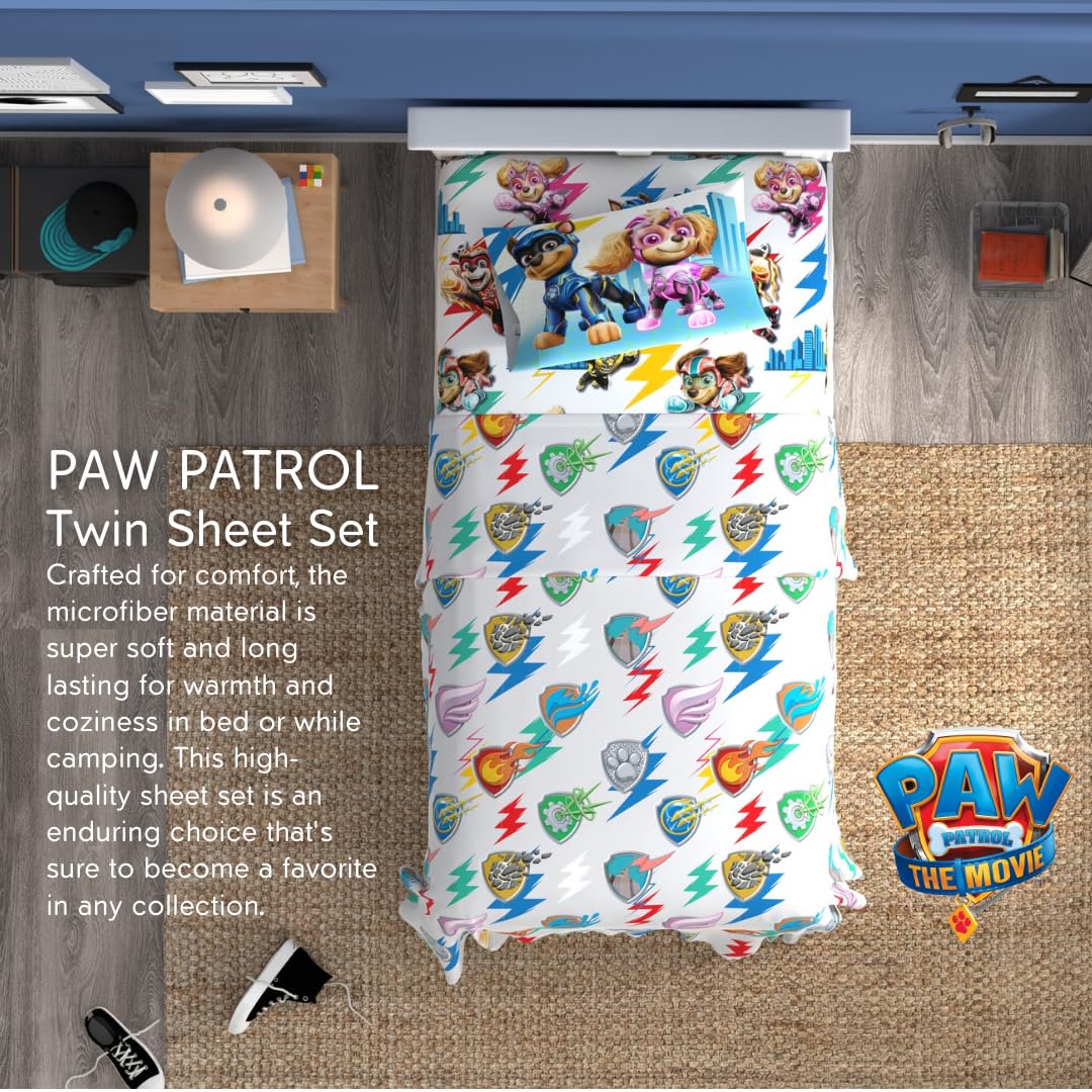 Franco Paw Patrol 2 Super Soft 3 Piece Twin Size Sheet Set