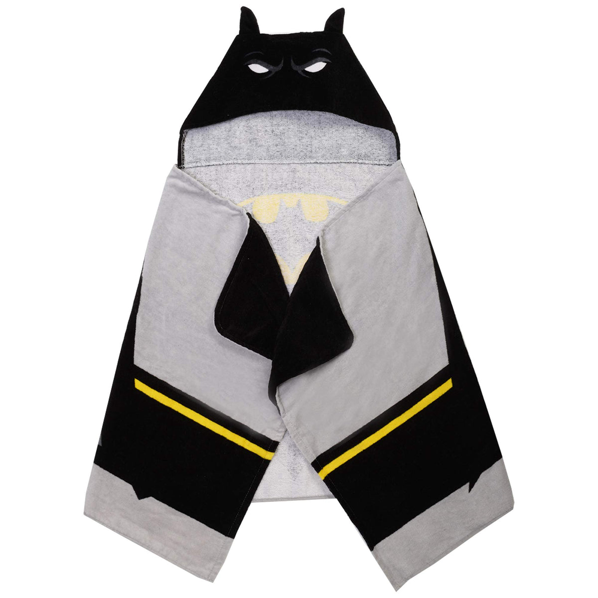 Batman Kids Bath/Pool/Beach Cotton Terry Hooded Towel Wrap, 24" x 50"
