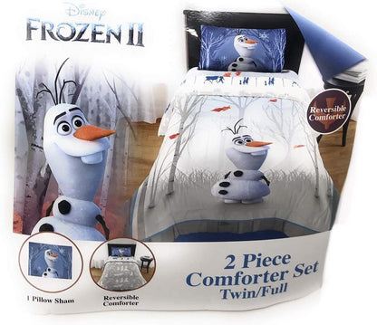 Disney’s Frozen 2 Olaf’s Journey Twin/Full 2 Piece Reverible Comforter Set