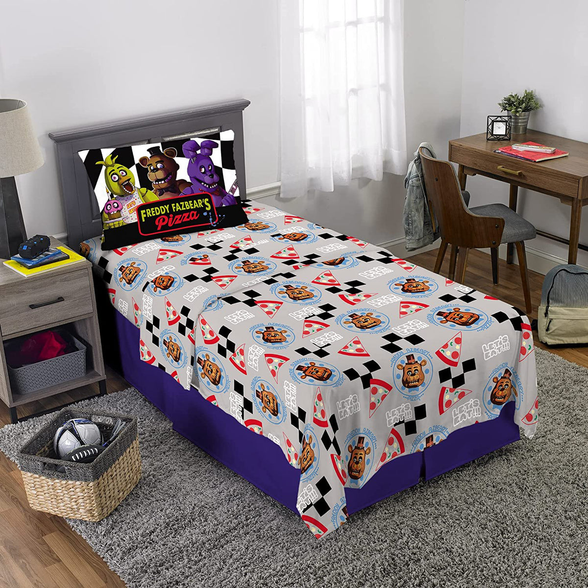 Five Nights At Freddy's Twin Size Sheet Set