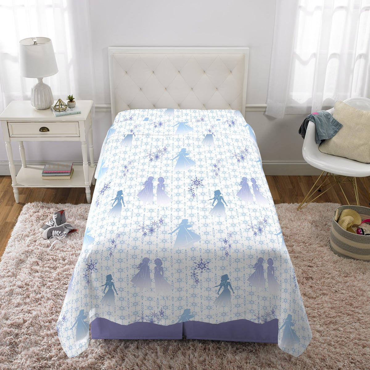 Franco Disney Frozen II 3 Piece Twin Size Sheet Set