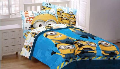 Despicable Me "Testing 123" 3 Piece Cotton Rich Sheet Set twin