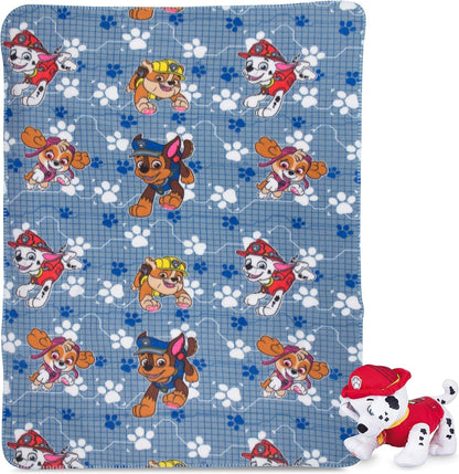 Franco Kids Paw Patrol Marshall Throw and Hugger Pillow Set, 40 in x 50 in
