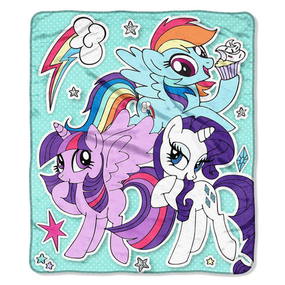 My Little Pony Double-Sided Cloud Throw Blanket, 60”x 70”