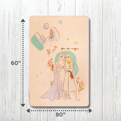 Franco Disney Frozen 2 Super Soft Micro Raschel Throw Blanket, 62 in x 90 in