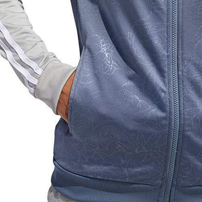 adidas Womenâ€™s Embossed Print Track Jackets Full-Zip Climalite Jacket