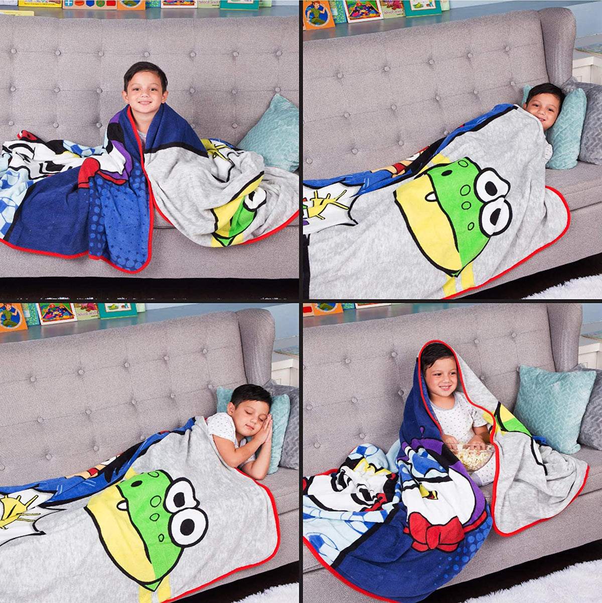 Franco Kids Bedding Super Soft Micro Raschel Blanket, 62 in x 90 in, Ryan’s World