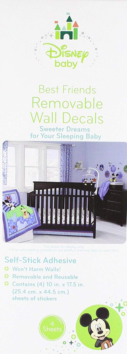 Disney My Friend Pooh Stickers Appliques Wall Decals Featuring Pooh, Piglet, and Tigger (Discontinued by Manufacturer)