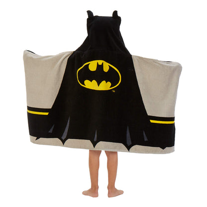 Batman Kids Bath/Pool/Beach Cotton Terry Hooded Towel Wrap, 24" x 50"