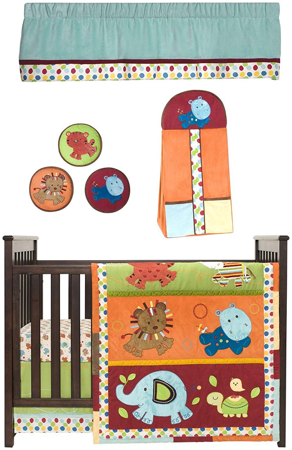 Kids Line Animal Parade 9 Pc Crib Set