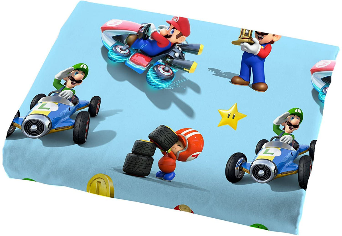 Nintendo Super Mario Road Rumble 4 Piece Full Size Sheet Set