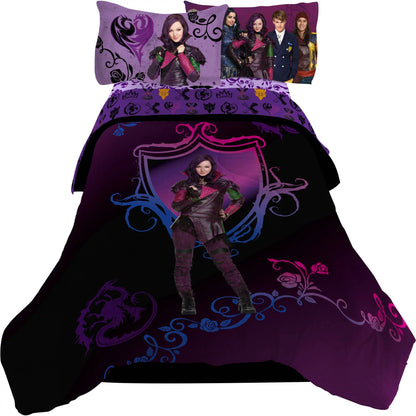 Disney Descendants "Best of Both Worlds" 4 Piece Twin Bedding Comforter Set