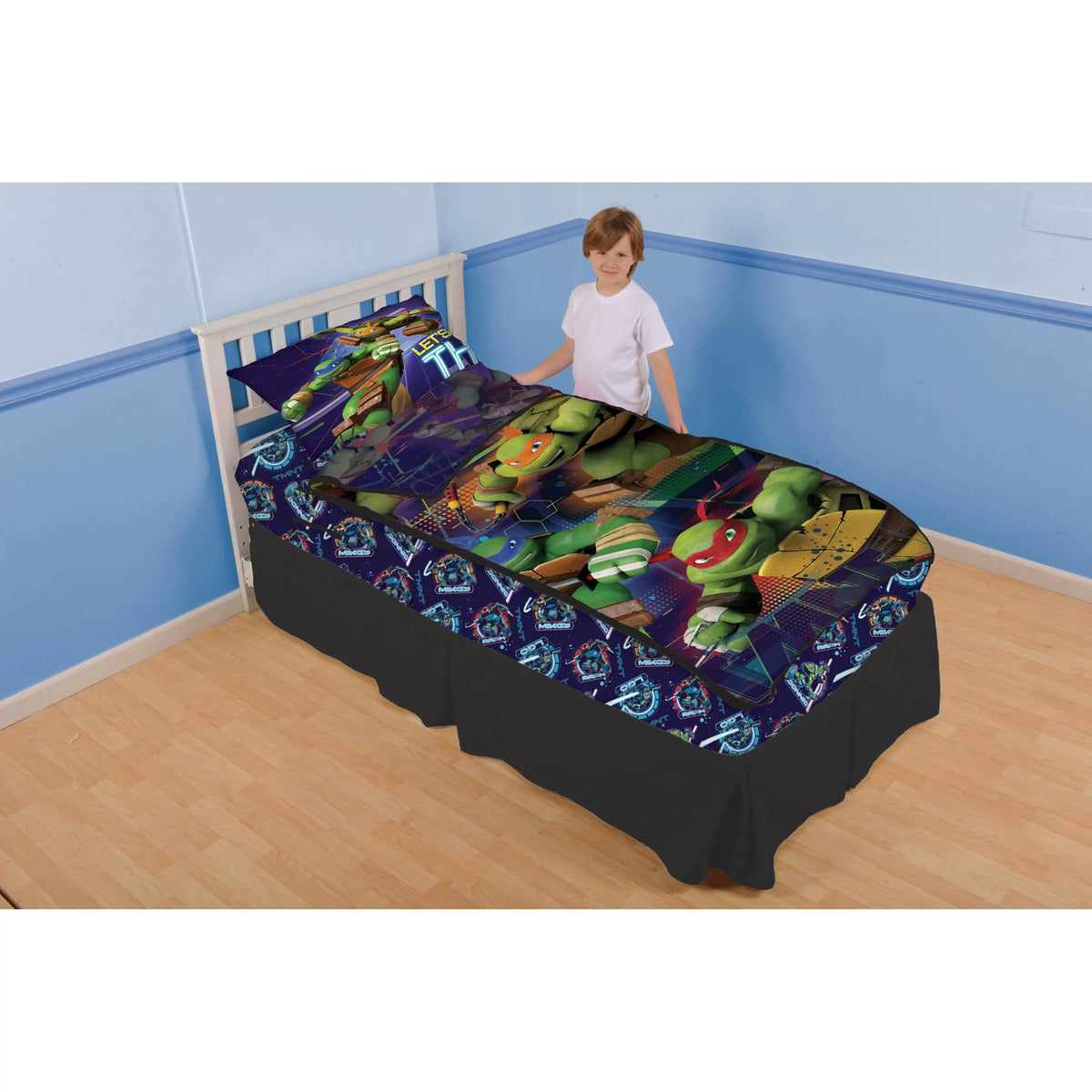 Teenage Mutant Ninja Turtles Zip It Twin Bedding Set with Pillowcase
