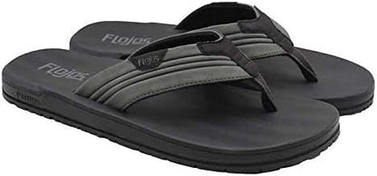 Flojos Men's Sandals Memory Foam Black/Gray - Size 9