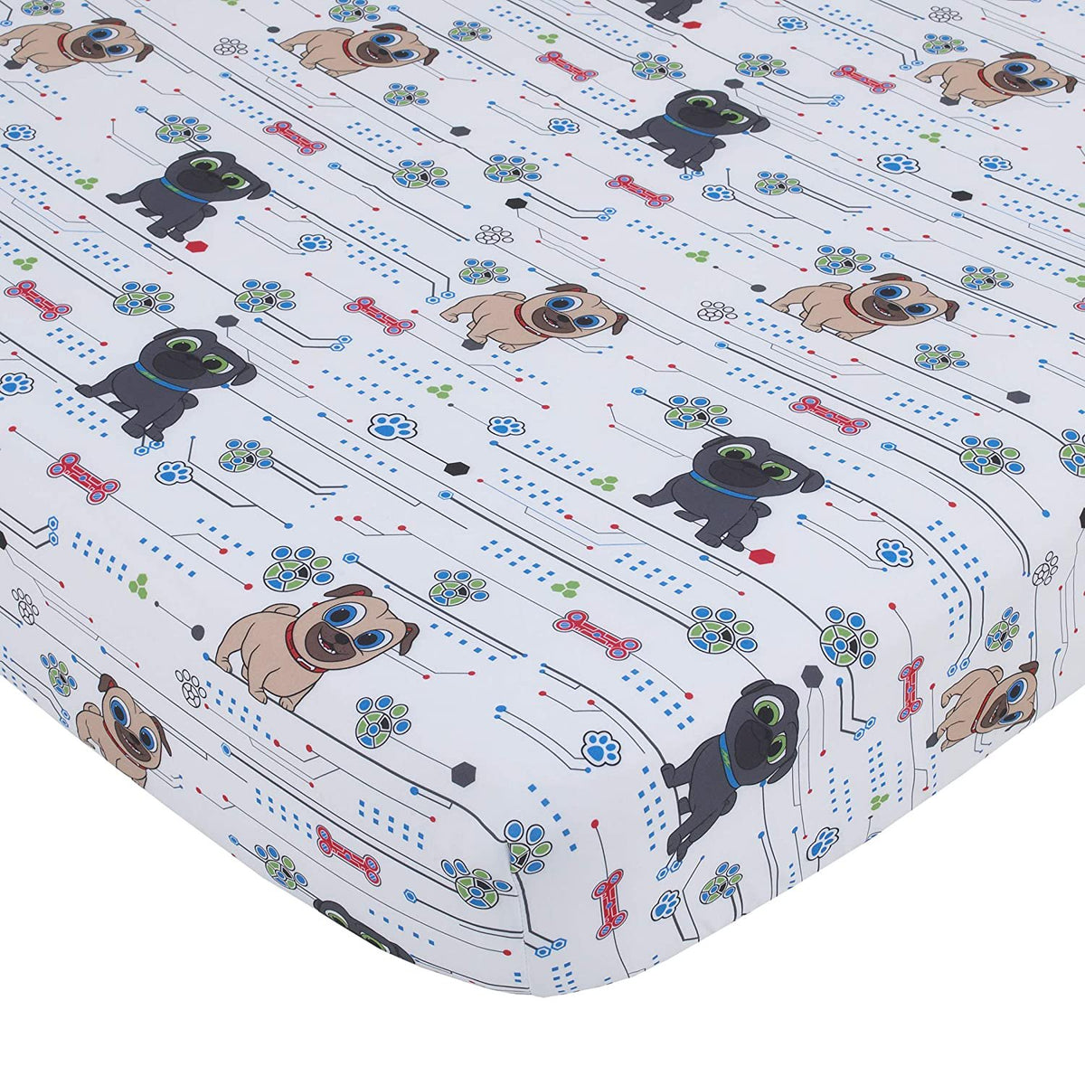 Disney Puppy Dog Pals 4 Piece Toddler Bedding Set - Puppy Pal Fun