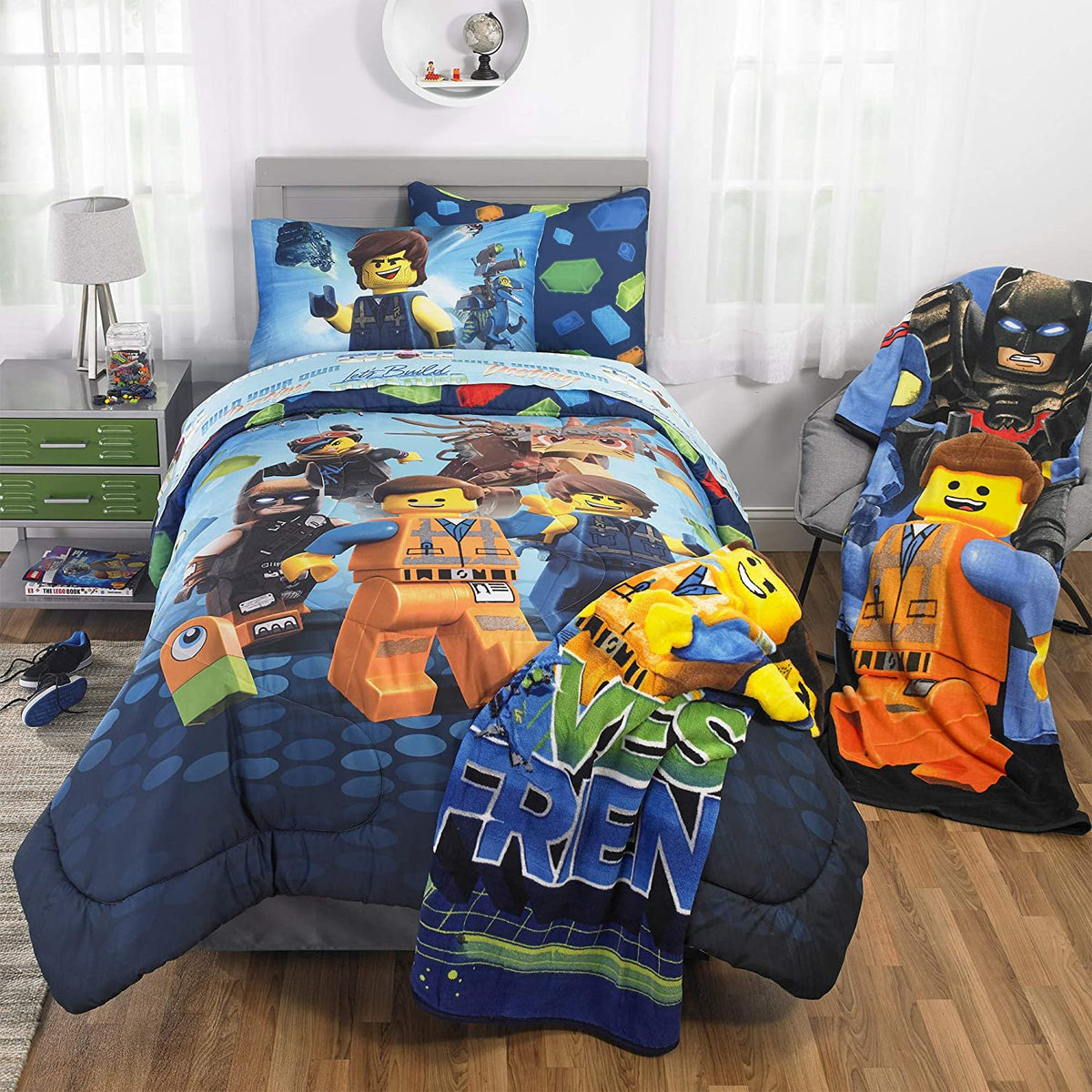 Franco Manufacturing Lego Movie 2 - 3pc Twin Sheet Set in Blue
