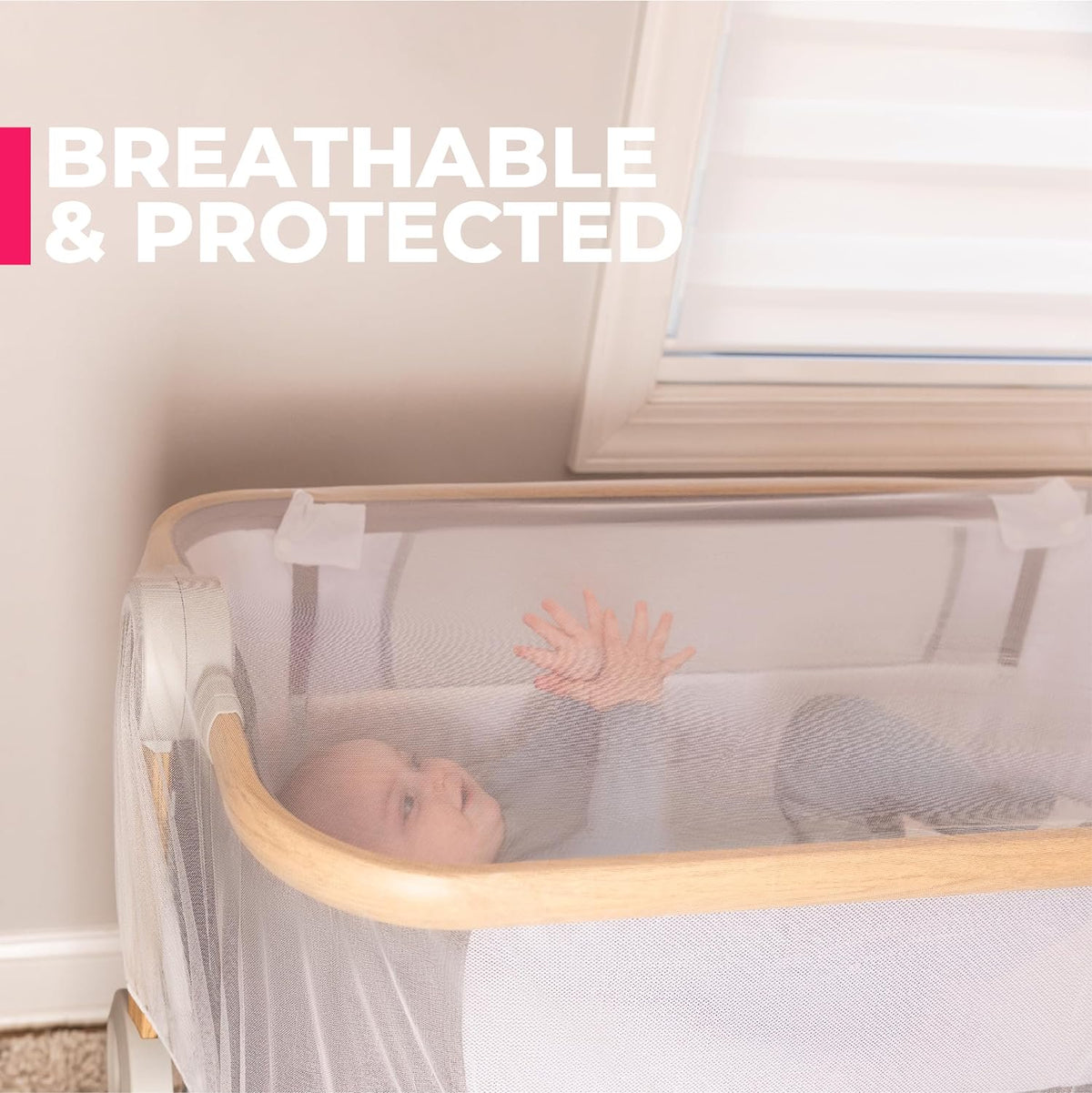 Todays Kids Baby Stroller Net - Breathable Mesh & Multi-Use Bassinet Stroller Cover - Baby Travel Gear for Strollers, Bassinets, Cradles, Playards, & Pack N Plays