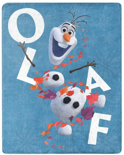 Northwest Enterprises Disney Frozen 2 Olaf Silky Soft Throw Blanket 40" x 50" Olaf's Adventures II