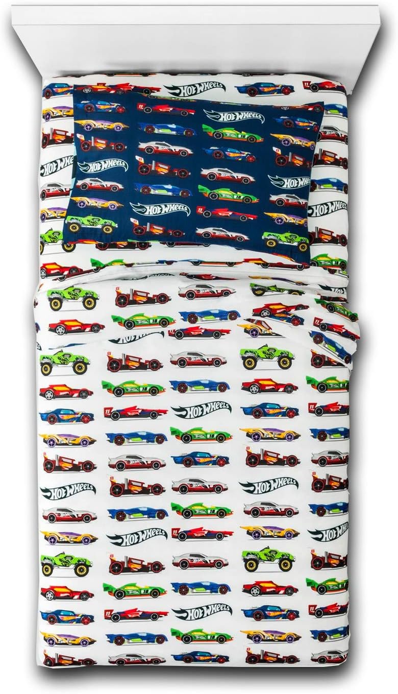 Hot Wheels 3pc Microfiber Twin Size Sheet Set