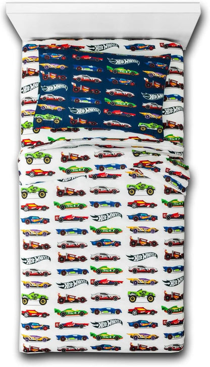 Hot Wheels 3pc Microfiber Twin Size Sheet Set