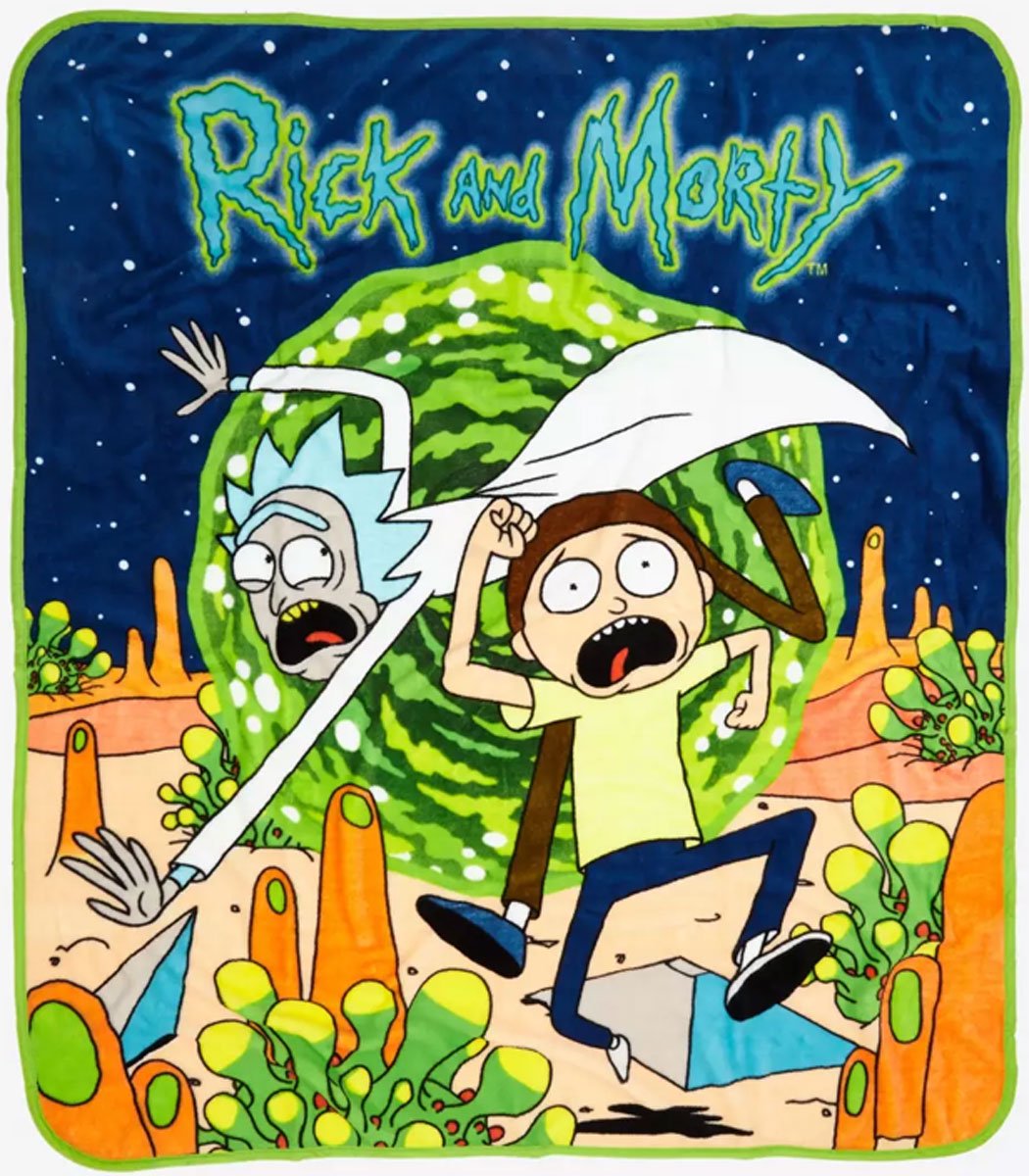 Rick and Morty Surface Plush Throw Blanket - 50" x 60"
