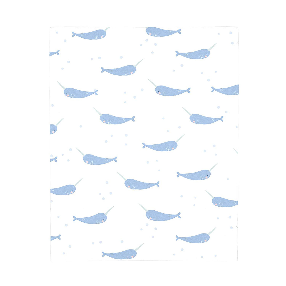 NoJo Super Soft Floral Deer Nursery Mini Crib Fitted Sheet, Grey, Light Blue, Pink, White 24x38 Inch (Pack of 1)