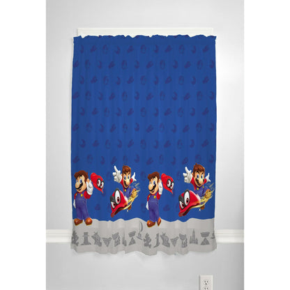Franco Kids Super Mario Kids Room Window Curtains Drapes Set, 82 in x 63 in