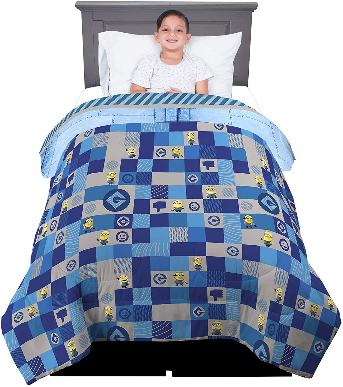 Franco Kids Bedding Despicable Me Minions Twin/Full Comforter, Size 72" x 86"