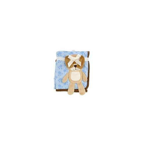 Babies R Us 3D Puppy Blanket - Blue - 30 x 40