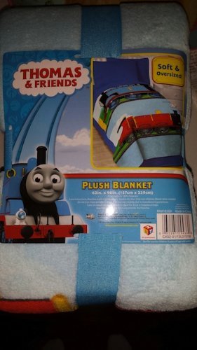 Thomas and Friends Scenic Micro Raschel Blanket Twin Size 62" x 90"