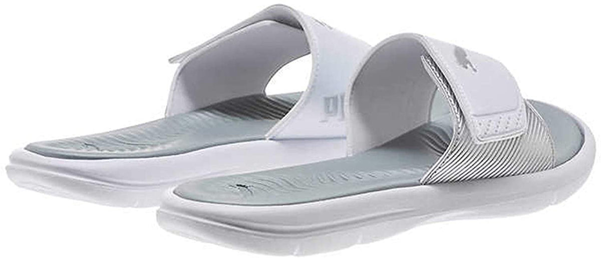 PUMA Ladies' Slide Sandal (8, White)