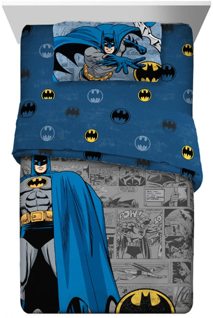 BATMAN Kids Twin/Full Comforter & Pillowcase Set