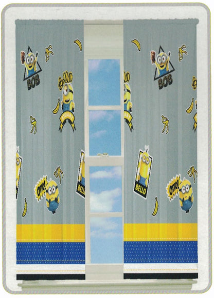 Franco Kids Minions Room Window Curtains Drapes Set, 63 in X 84 in