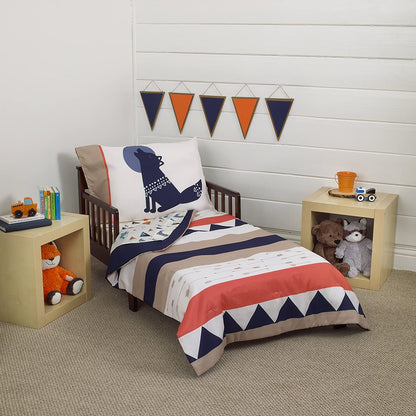 Carter's Aztec Boy 4 Piece Toddler Bedding Set